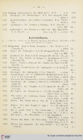 Kaisermünzen (Nr. 1149-1976)