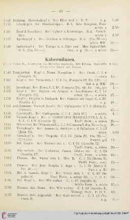 Kaisermünzen (Nr. 1149-1976)