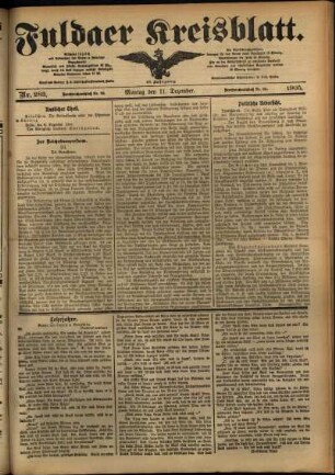 Ausgabe vom Montag, den 11. Dezember 1905.