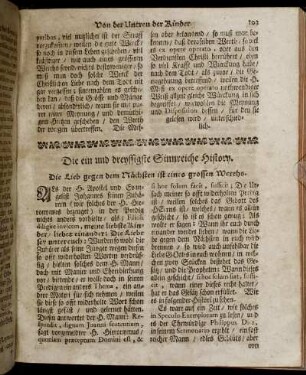 Die ein und dreissigste Sinnreiche History. - Die vierzigste Sinnreiche History.