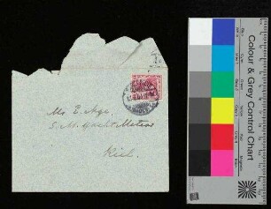 Zwei Briefkarten an Edwin Nye auf der S.M. Yacht "Meteor", Kiel von Admiral Eisendecker aus Karlsruhe, 04.05.1904, 17.06.1904