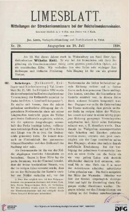Nr. 29 (10. Juli 1898)