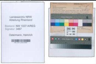 Entnazifizierung Heinrich Ostermann , geb. 00.00.0000 ()