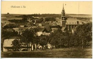 Oederan. Blick auf Oederan