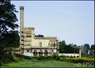 Potsdam, Neuer Garten, Meierei während der Restaurierung.