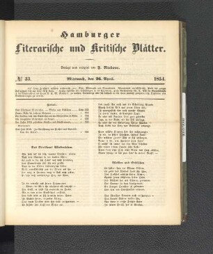 No. 33. 26. April 1854