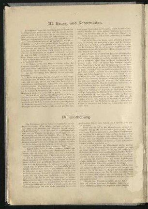 IV. Eintheilung.