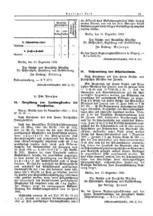 Ansammlung von Schulbaufonds : [Erziehung] ; [Für Preußen] ; [Amtliche Erlasse] ; [Amtlicher Teil]