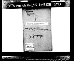 Die Dispensation des Tischlergesellen Hiddick Antons Held in Aurich von der Wanderpflicht