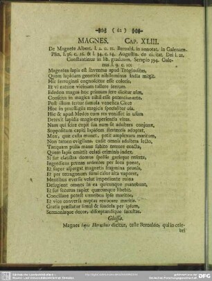Cap. XLIII. Magnes