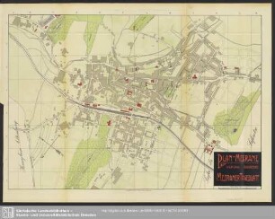 Karte : Plan von Meerane