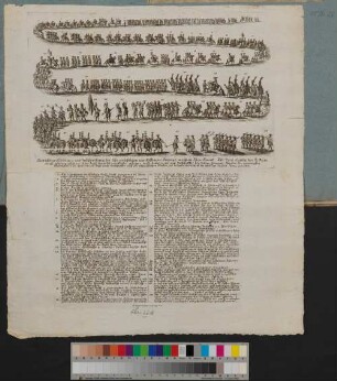 Aufrichtige Abbildung und Beschreibung des sehr prächtigen und kostbaren Einzugs, welchen ... Herr Corfiz, Reichsgraf von Ulfeld ... den 28. April 1740. als kays. Groß-Botschaffter nach der Ottomanischen Pforten, zur Urlaubs-Audientz in die allhiesige kayserl. Burg gehalten