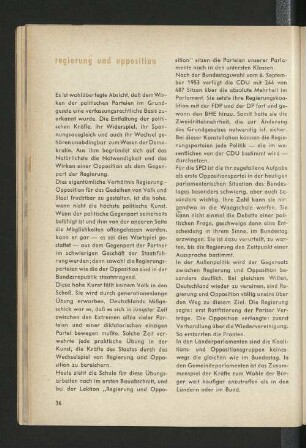 Regierung und Opposition