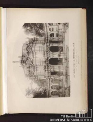 Serie I. No. 58. Der Zwinger. Westlicher Mittelpavillon. Dresden.