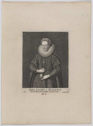 Bildnis der Anna Iacobe a Köggeriz Mathiae Fvggeri