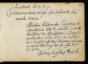 Hamburg ; 18.08.1640 / Andreas Cassius