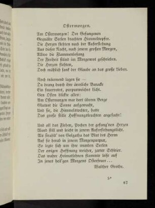 67, Ostermorgen