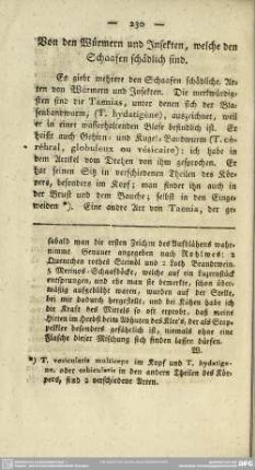 Von den Würmern und Insekten, welche den Schaafen schädlich sind