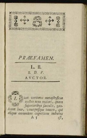Praefamen.