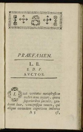 Praefamen.