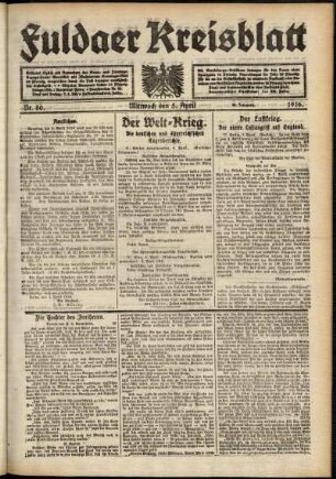 Ausgabe vom Mittwoch, den 05. April 1916.