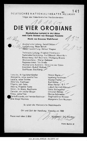 Die vier Grobiane