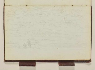 Landschaftsskizze - Waldstudie mit Figur