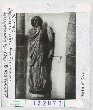 Schwäbisch-Gmünd, Heiligkreuz-Kirche: Seitenschiff, Verkündigungsengel, 2. Hälfte 14. Jhd.