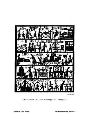 Wandteppich für das Tellerhäuser Dorfhaus : Kunstbeilage "Neue Bahnen"