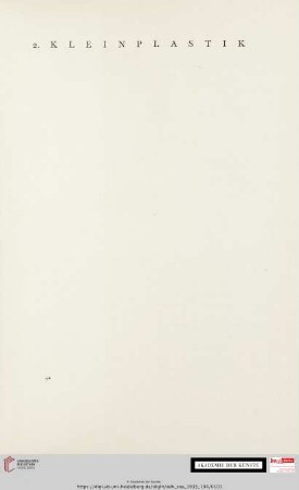 2. Kleinplastik