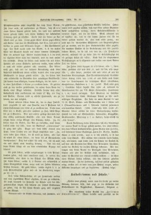 Katholicismus und Schule