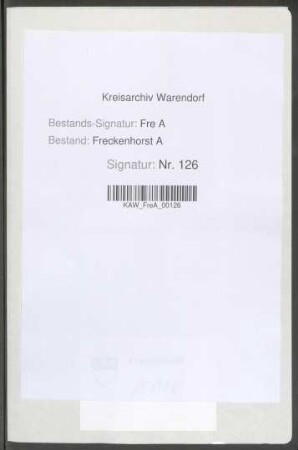 Rechnungsbelege Kirchspiel Enniger
