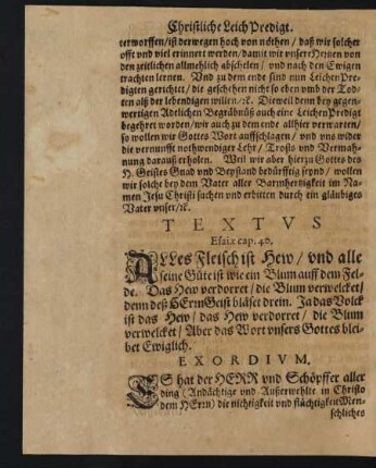 Textus Esaiae cap. 40.