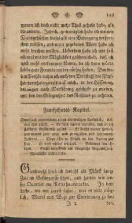 Funfzehntes Kapitel. Gundlach unternimmt einen abermaligen Ausbruch, welcher ihm glückt. - ...