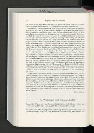 4. Wirtschafts- und Sozialgeschichte.
