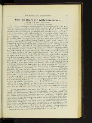 Über die Haare der Anthrenus-Larven.