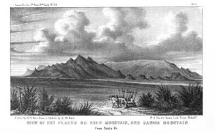 View of the Placer, or Gold Mountain, and Sandia Mountain