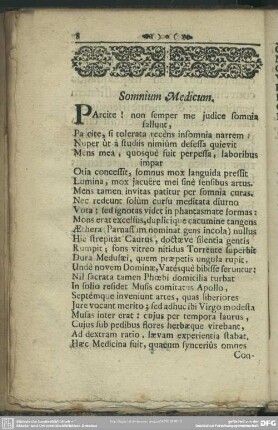 Somnium Medicum