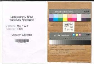 Entnazifizierung Gerhard Zinzow , geb. 29.01.1913 (Schlosser)