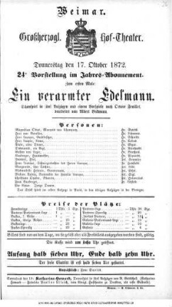 Ein verarmter Edelmann