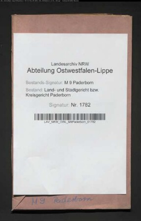 Erblasser: Stork, Johann Heinrich: