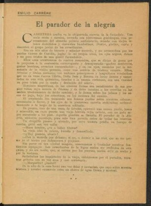 1920004900: El parador de la alegría