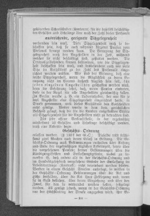 Geschäfts-Ordnung
