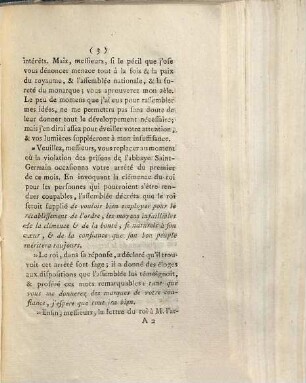 Lettre du Comte de Mirabeau, à ses commettans, 18. 8 & 9 juillet 1789