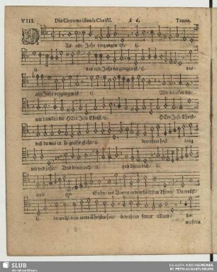 VIII. Das alte Jahr vergangen ist