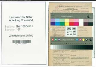 Entnazifizierung Alfred Zimmermann , geb. 23.08.1896 (Inspektor)