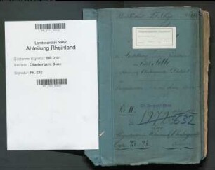 Sello, Karl 11.07.1828 - 09.12.1864; Berggeschworener; Prüfungs- u. Personalakten Band 2