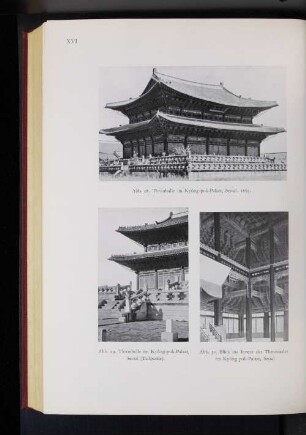 Abb. 28. Thronhalle im Kyong-pok-Palast, Seoul. 1865.