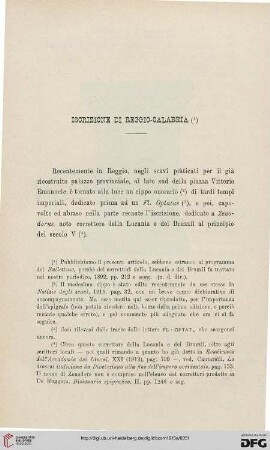 43.1915: Iscrizione di Reggio Calabria