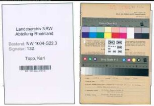 Entnazifizierung Karl Topp , geb. 04.08.1900 (Buchhalter)